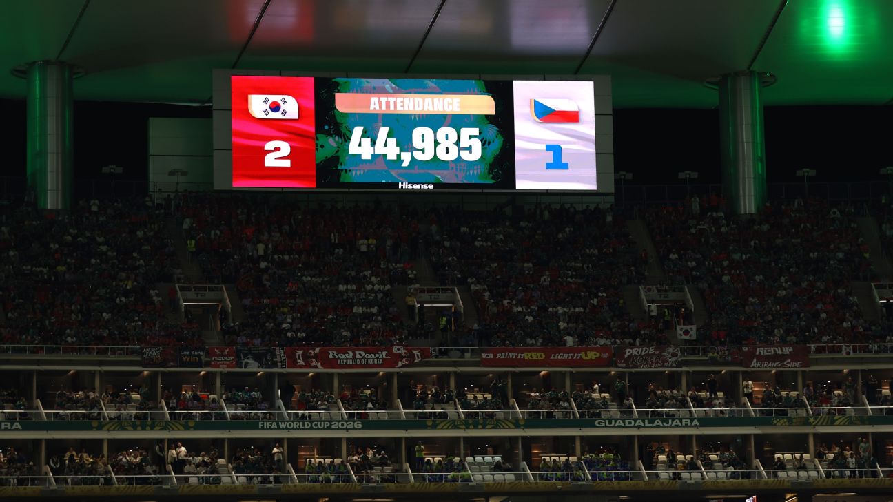 FIFA为韩国vs捷克出席人数数据辩护 44,985人数遭质疑